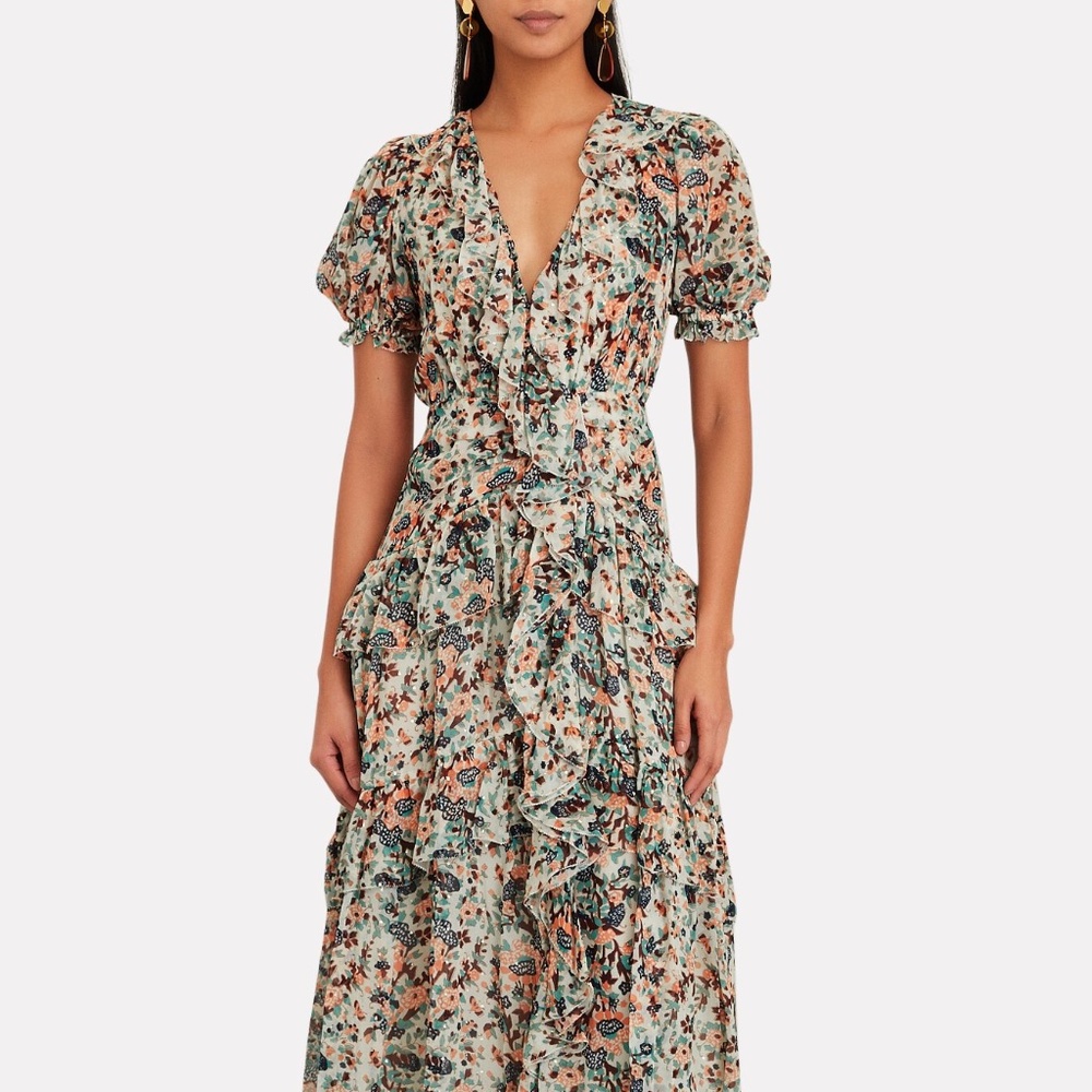 Ulla Johnson Silk Delphine Dress In Gardenia View 5